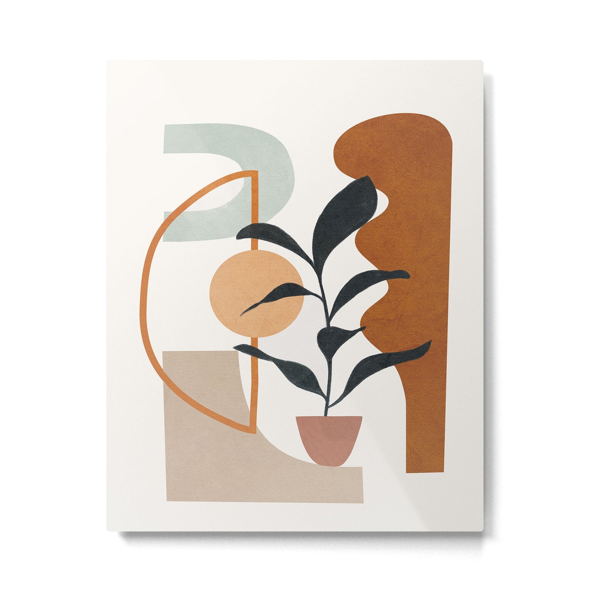 Soft Shapes VI Metal Print