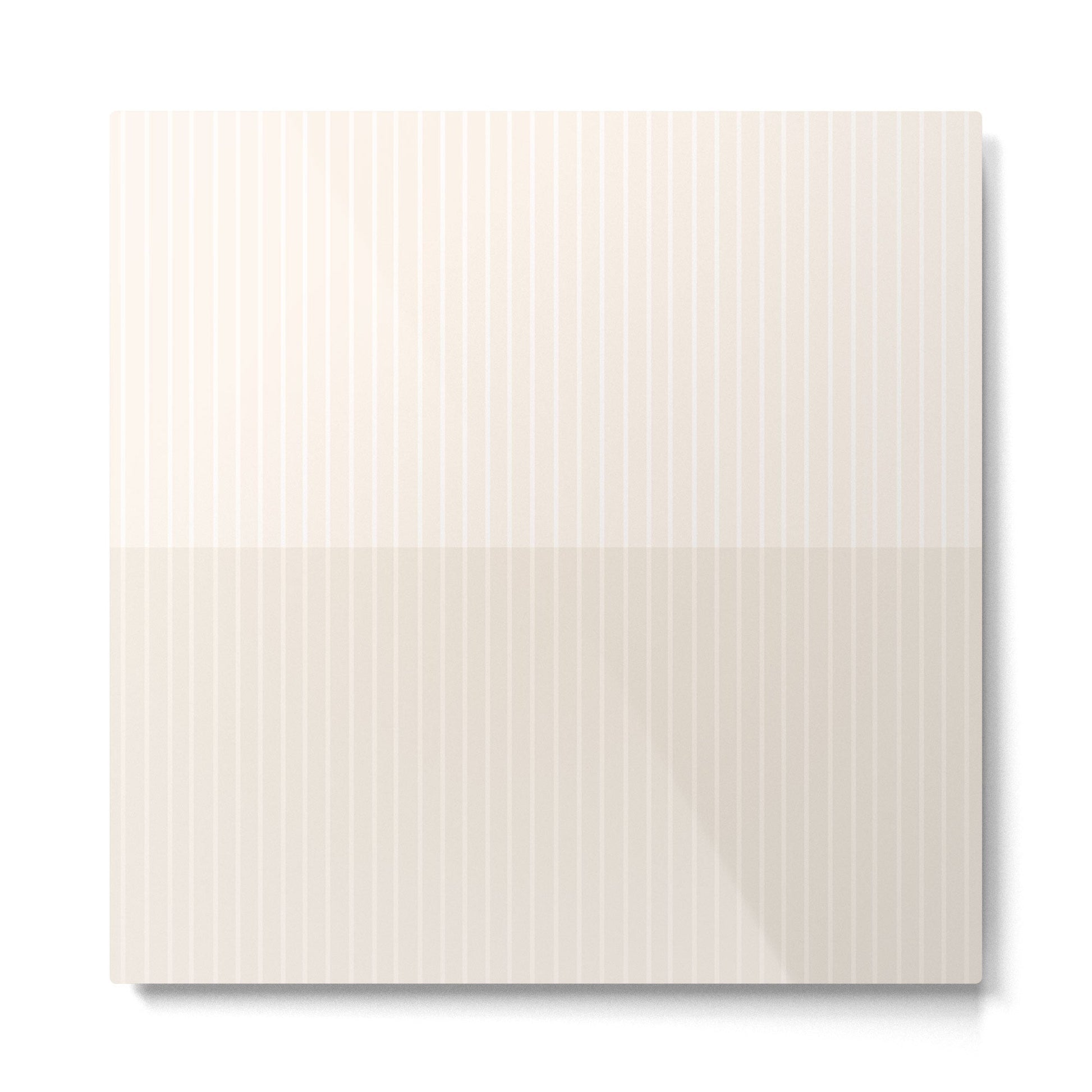 Color Block Lines IX Subtle Off White Metal Print