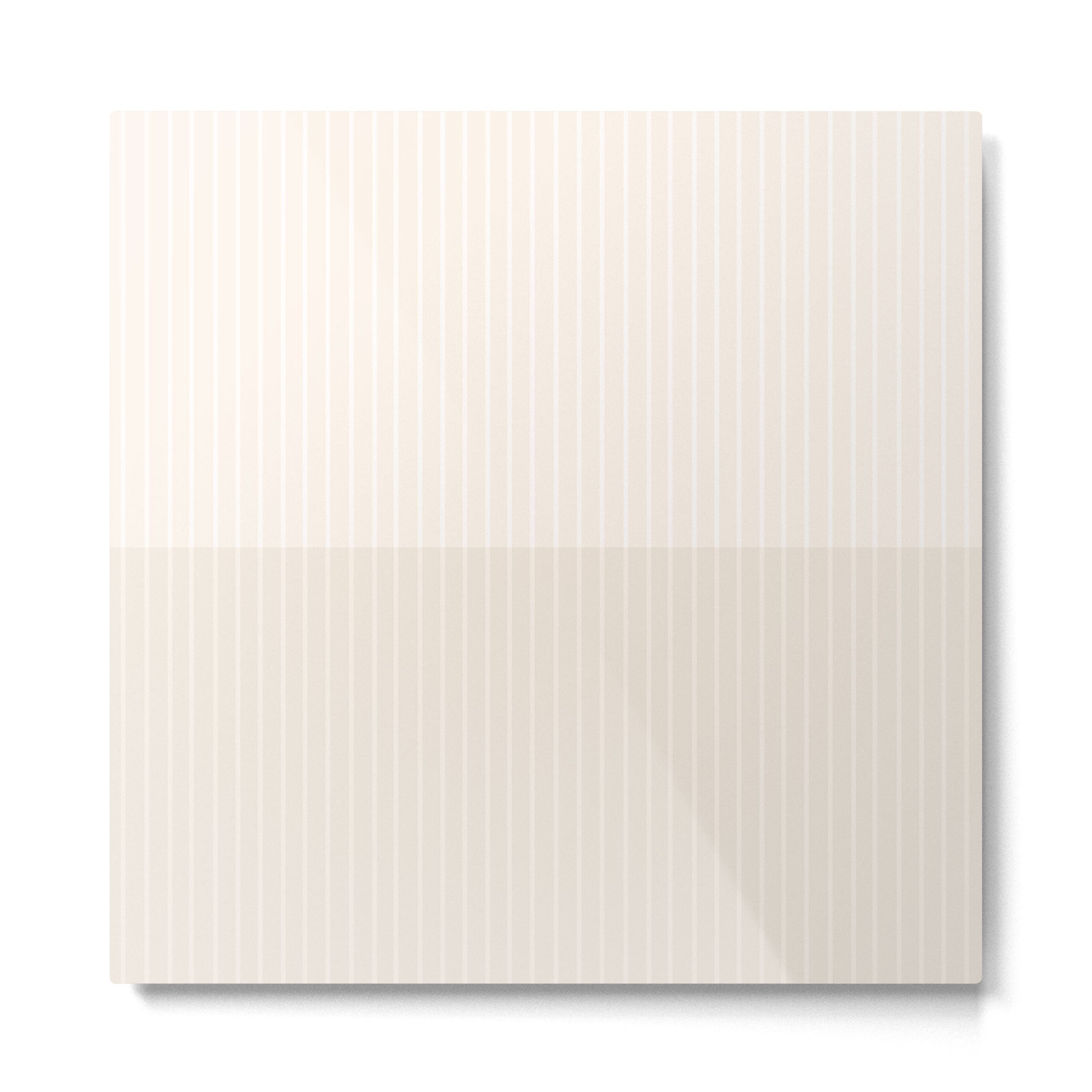 Color Block Lines IX Subtle Off White Metal Print