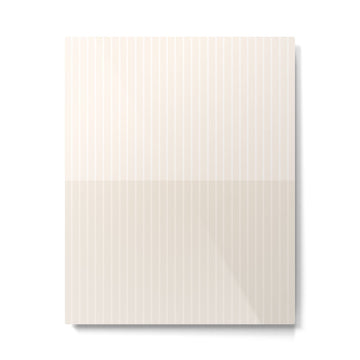 Color Block Lines IX Subtle Off White Metal Print
