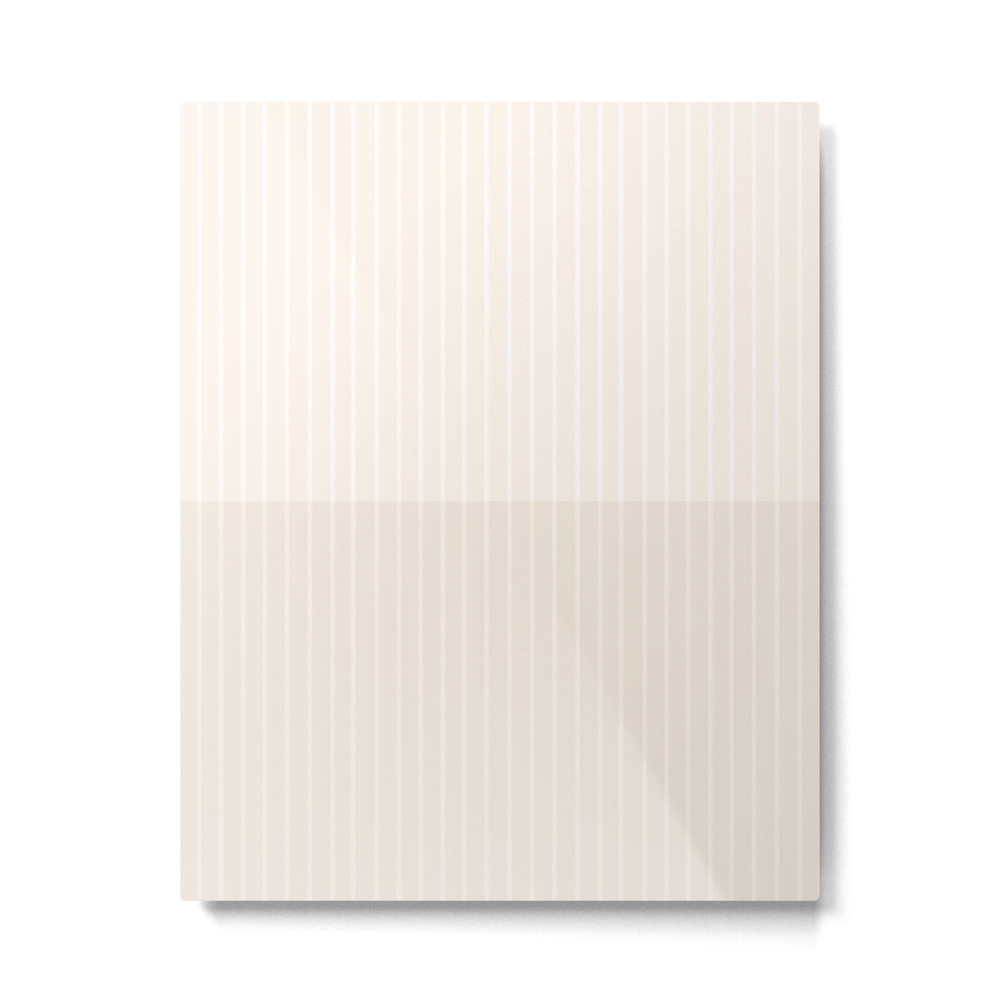 Color Block Lines IX Subtle Off White Metal Print