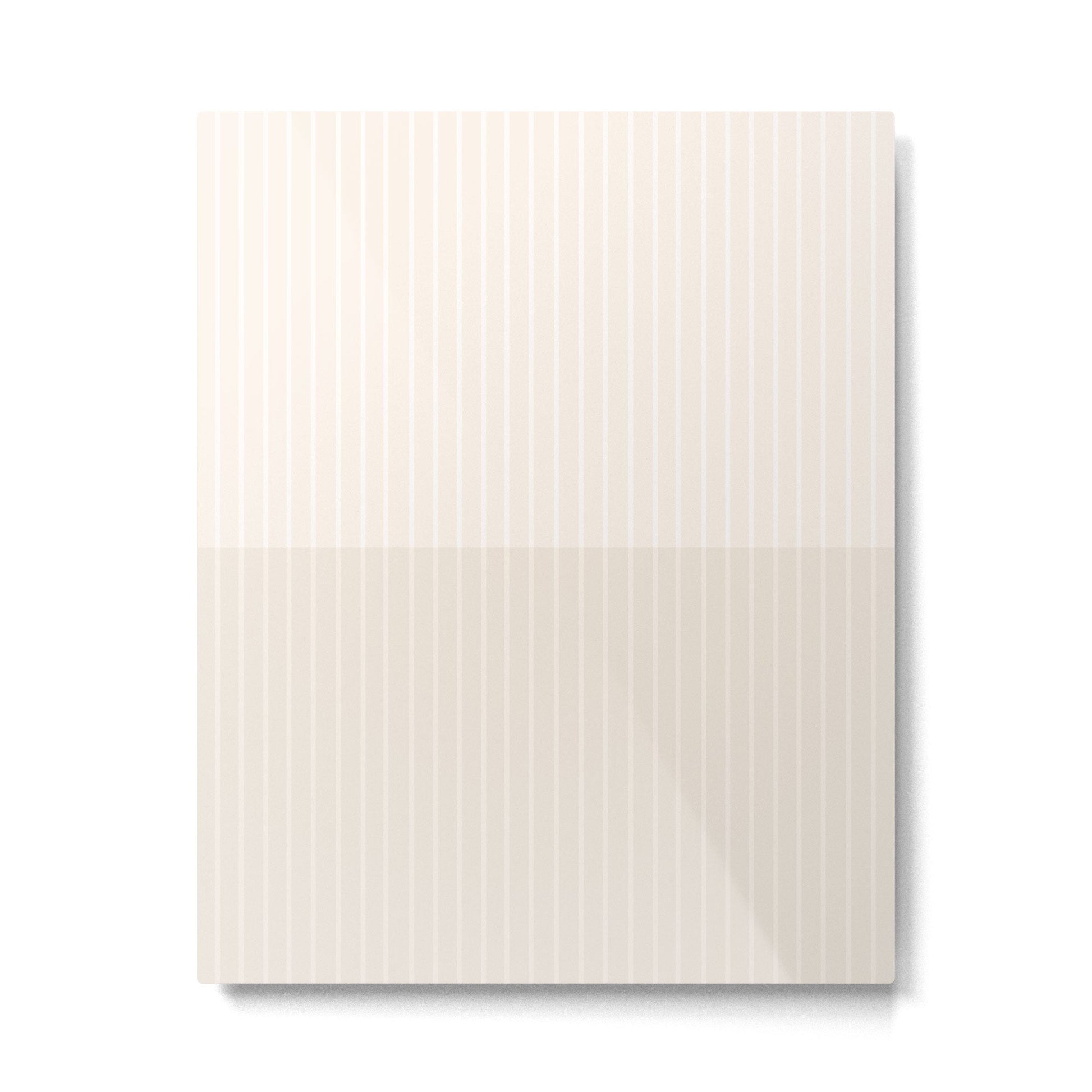 Color Block Lines IX Subtle Off White Metal Print