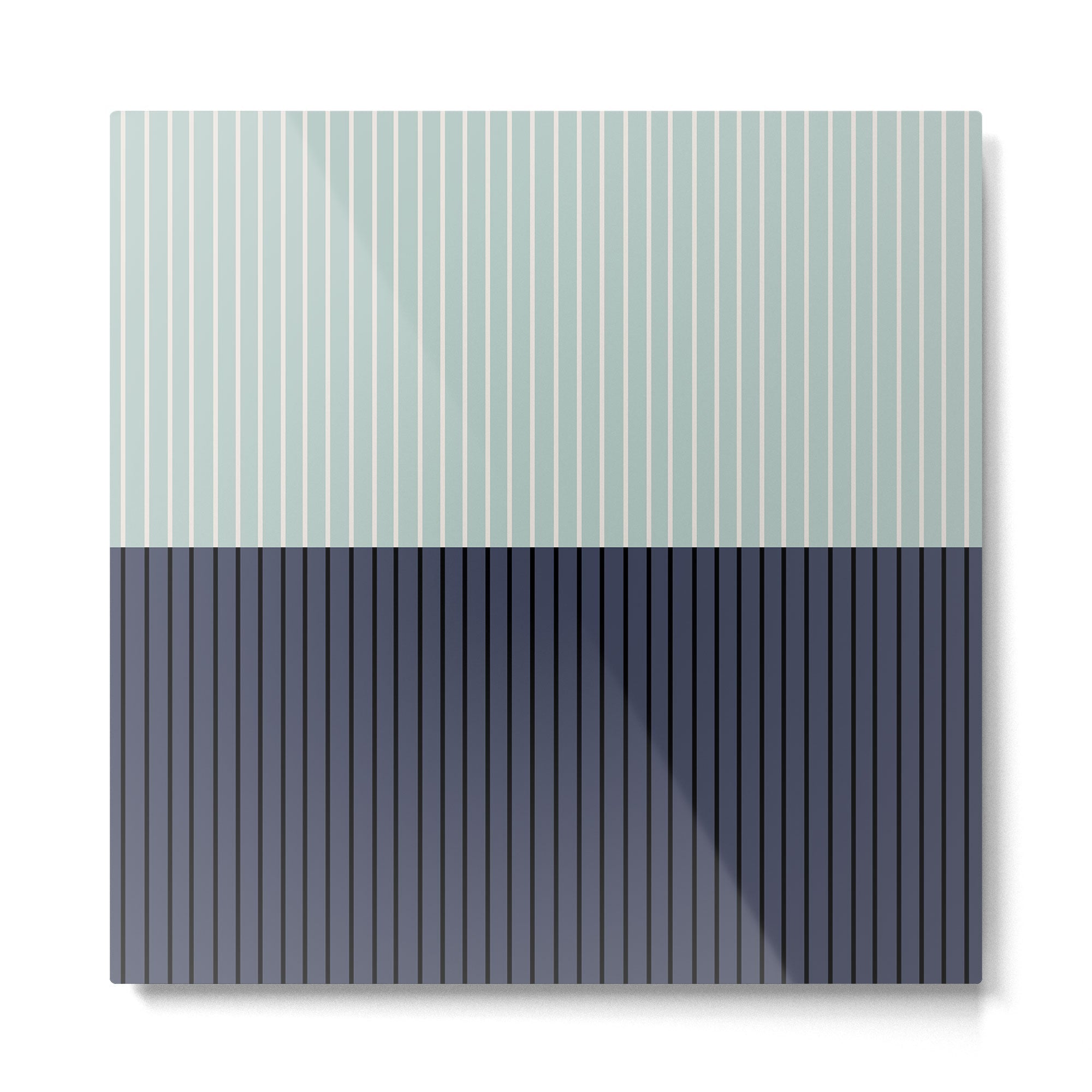 Color Block Lines XI Metal Print