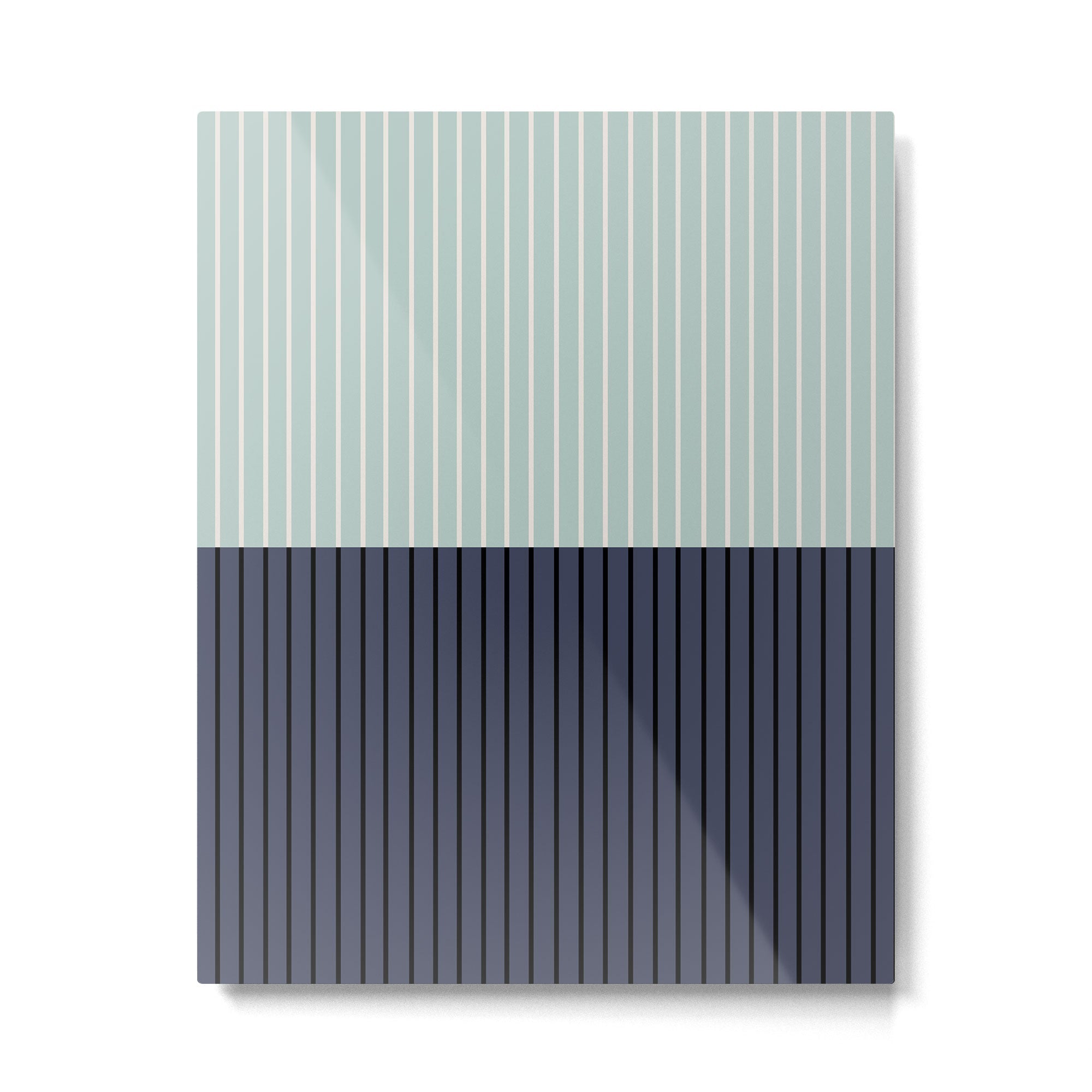 Color Block Lines XI Metal Print