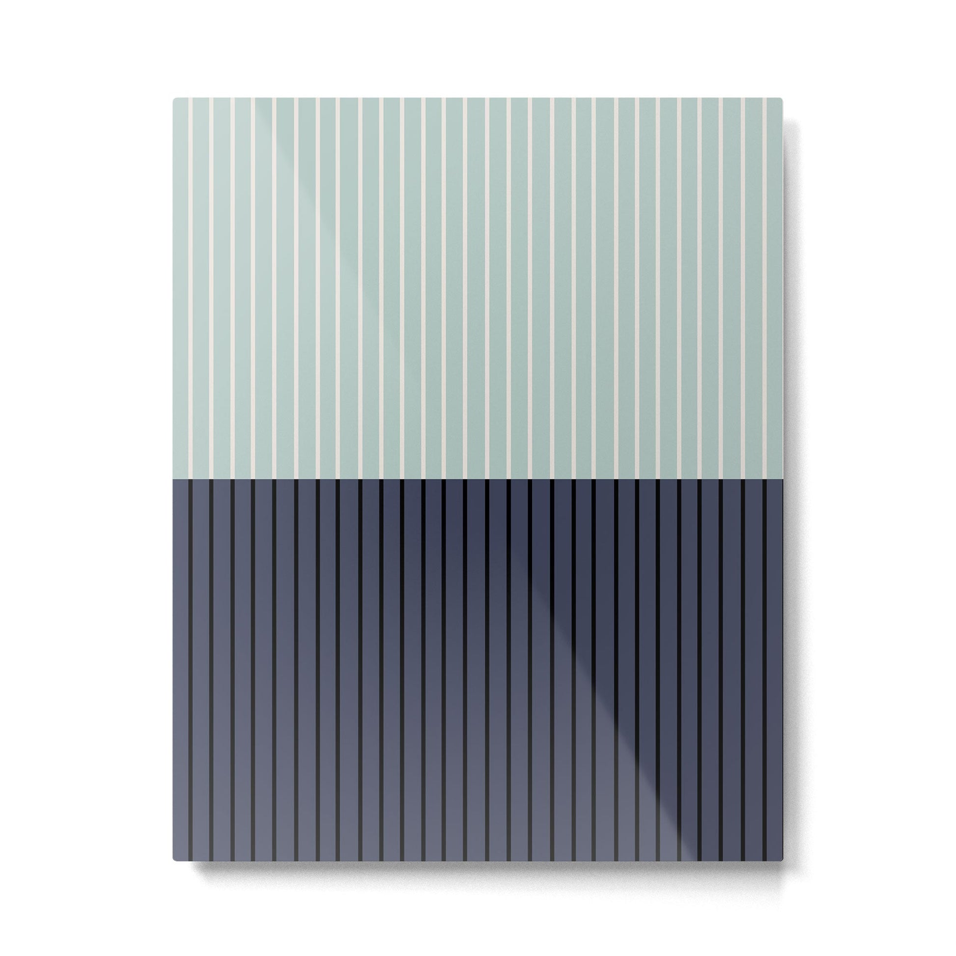 Color Block Lines XI Metal Print