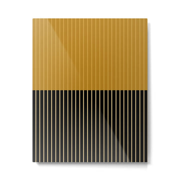 Color Block Lines XII Metal Print