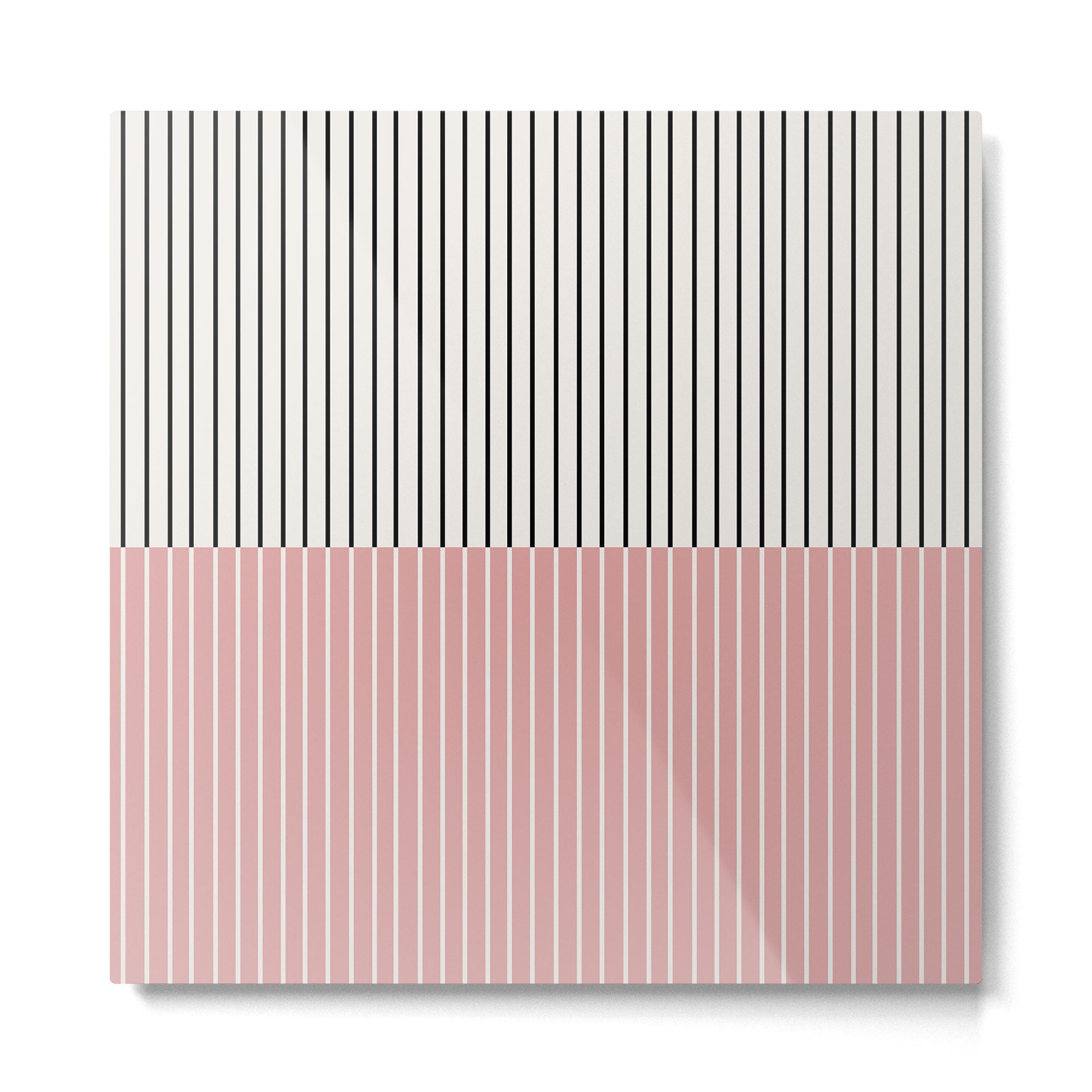 Color Block Lines XIV Metal Print
