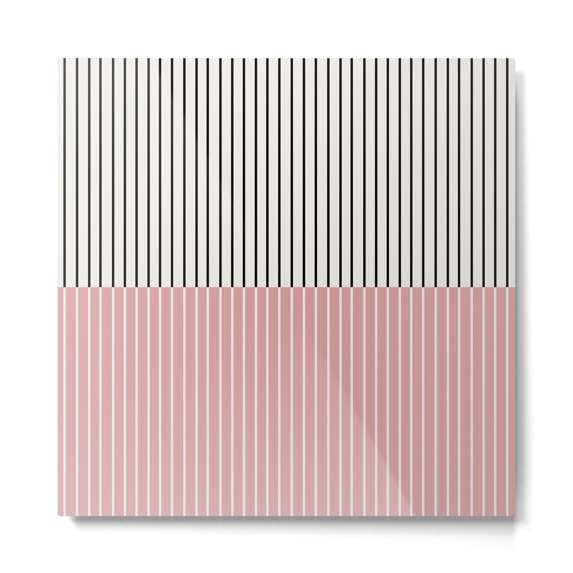 Color Block Lines XIV Metal Print