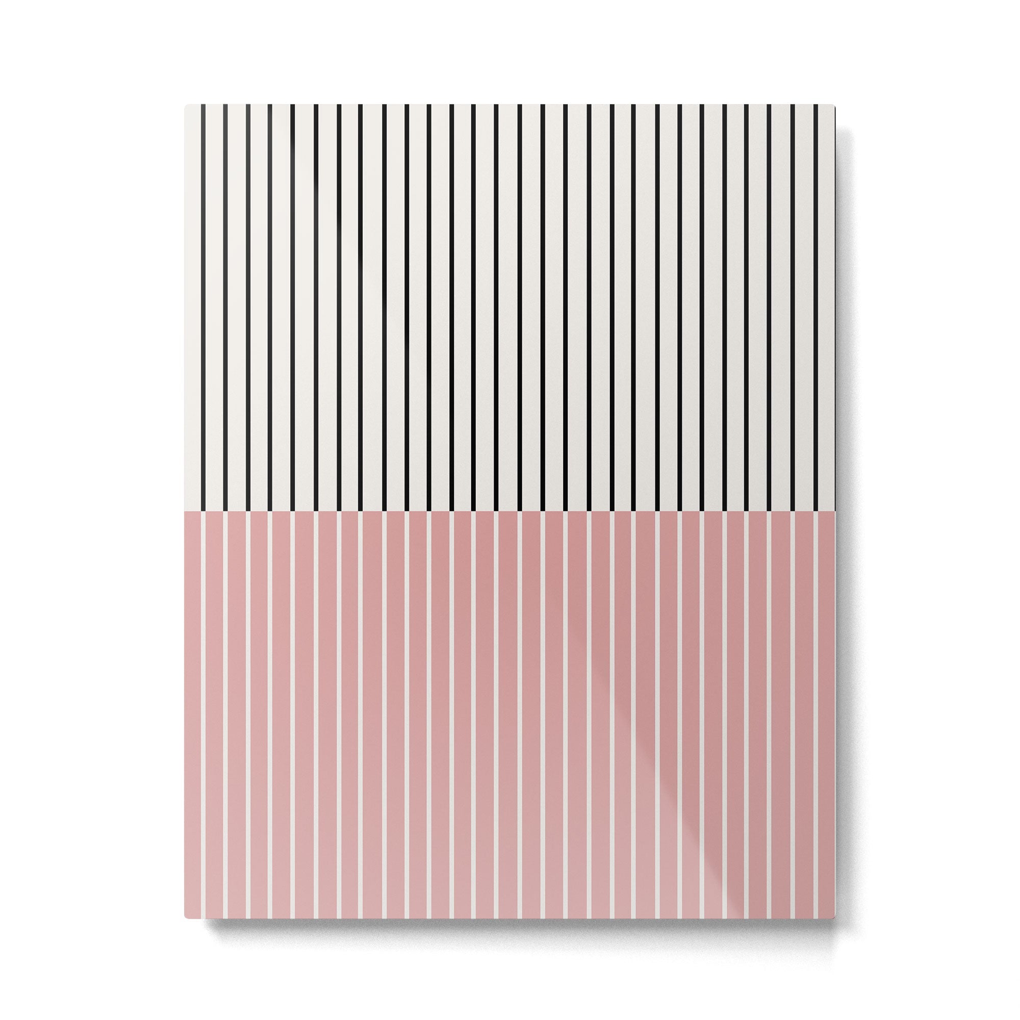 Color Block Lines XIV Metal Print