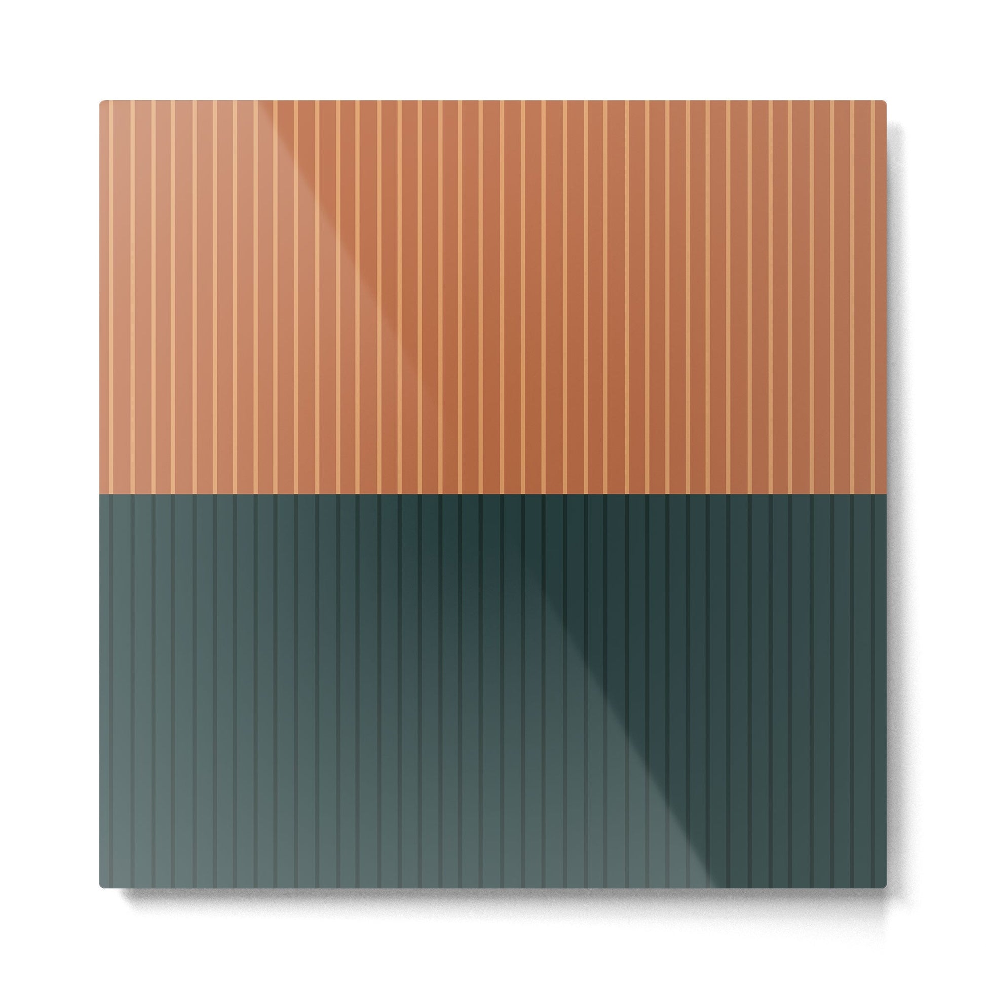 Color Block Lines XIX Metal Print