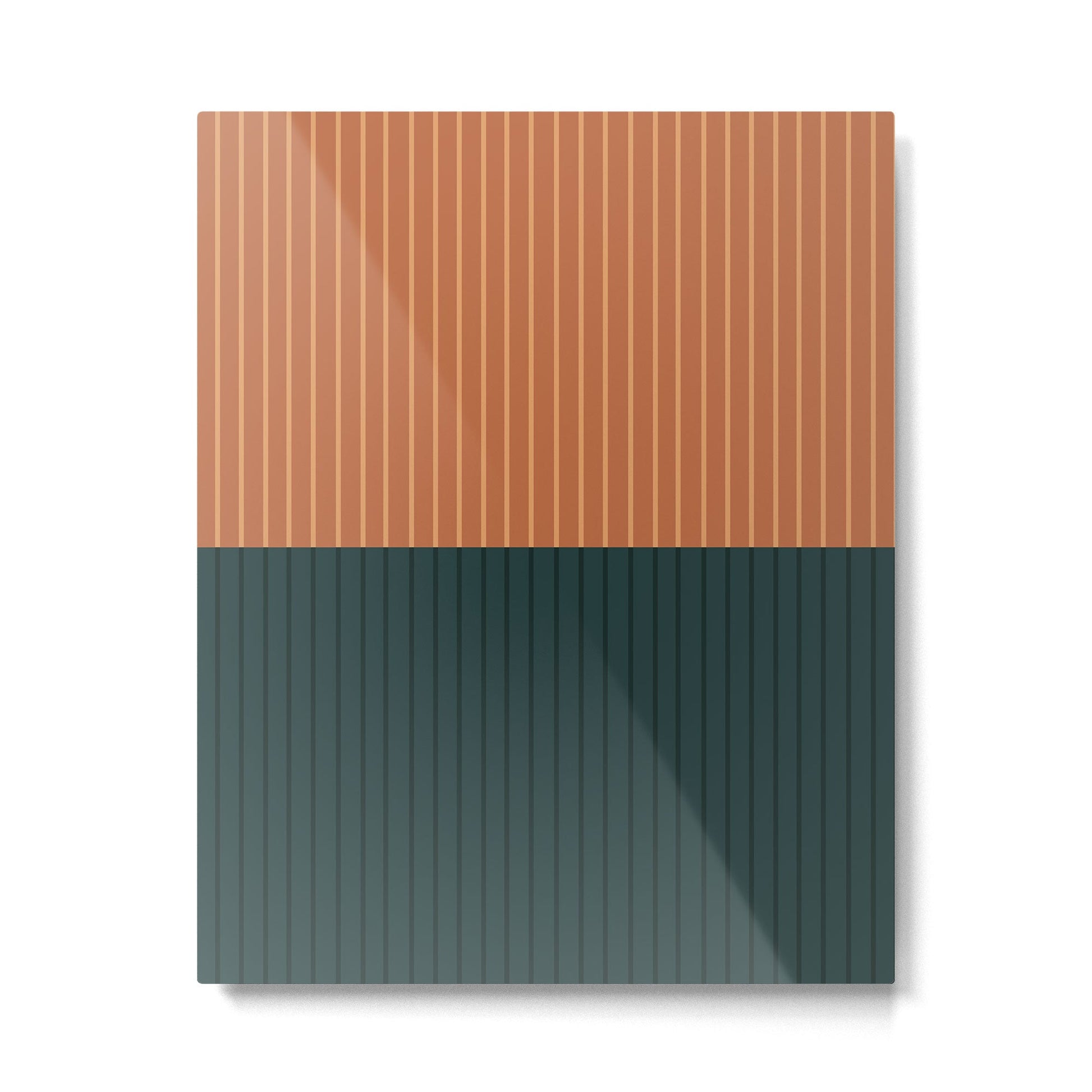 Color Block Lines XIX Metal Print