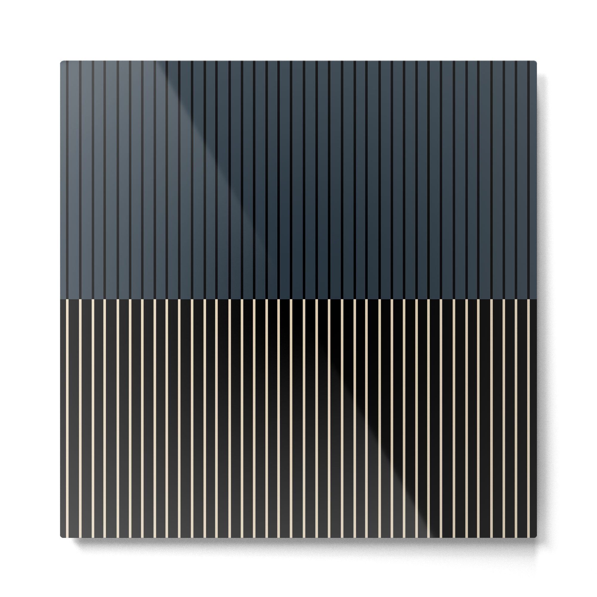 Color Block Lines XVII Metal Print
