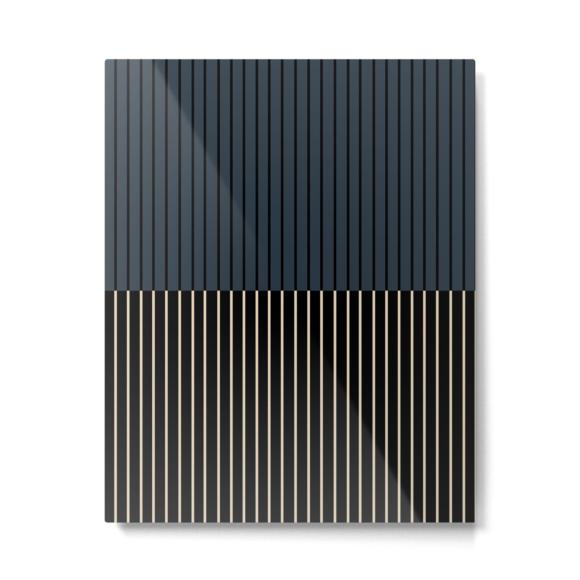 Color Block Lines XVII Metal Print