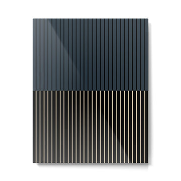 Color Block Lines XVII Metal Print
