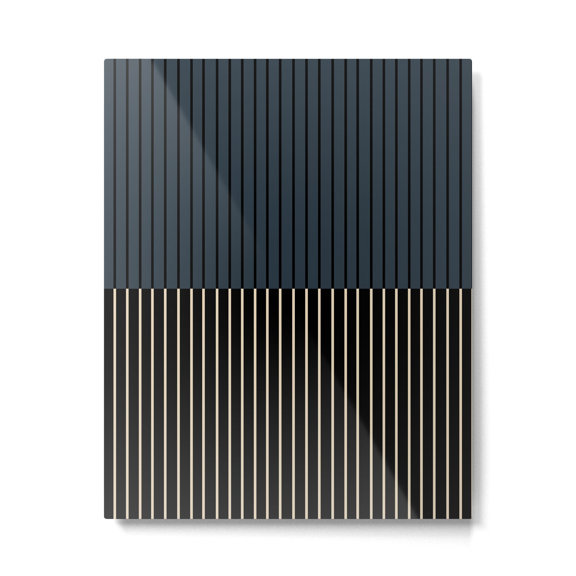 Color Block Lines XVII Metal Print