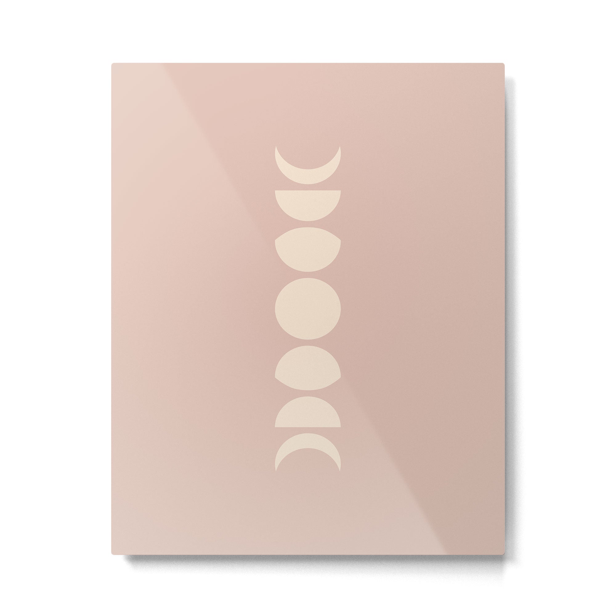 Minimal Moon Phases IV Metal Print