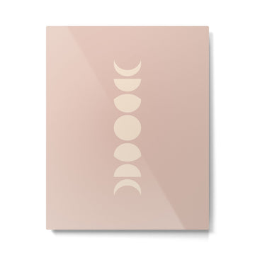 Minimal Moon Phases IV Metal Print