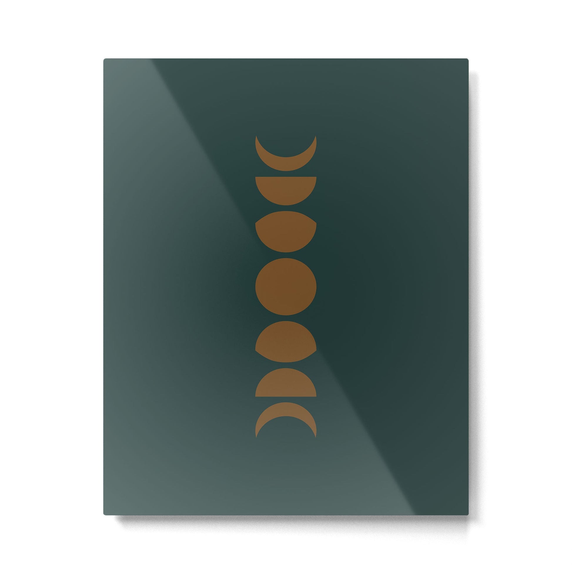 Minimal Moon Phases V Metal Print