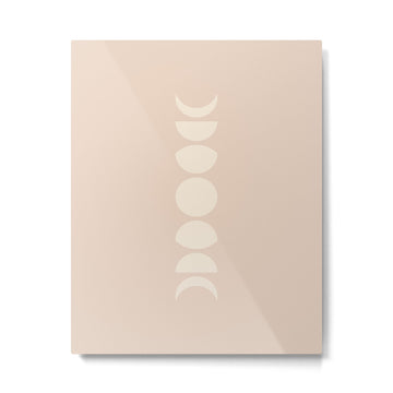 Minimal Moon Phases X Metal Print