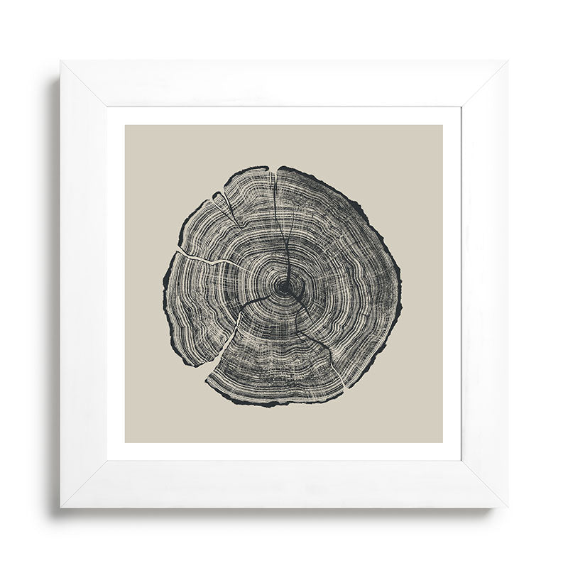 Hand-Drawn Oak Framed Art Print