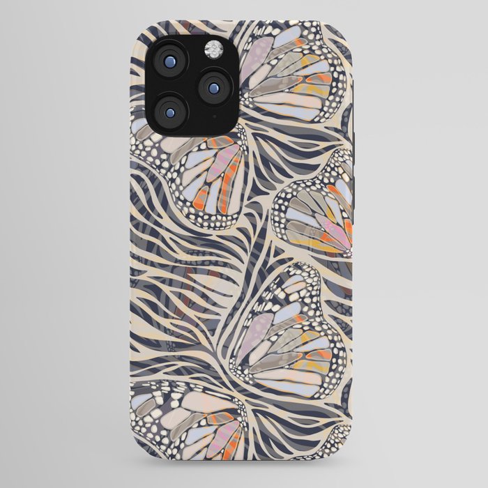 Abstract Retro Boho Butterfly Zebra Pattern â¢ Earthy Nature iPhone Case