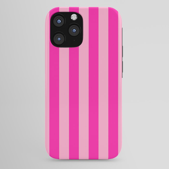 Pink Stripes Preppy Modern iPhone Case
