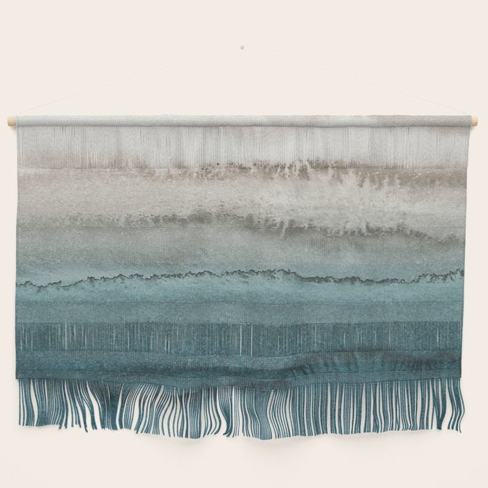 WITHIN THE TIDES - CRASHING WAVES TEAL Wall Hanging