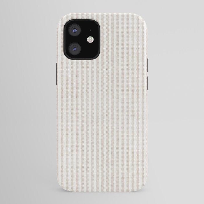 AEGEAN WIDE TICKING STRIPE JUTE iPhone Case