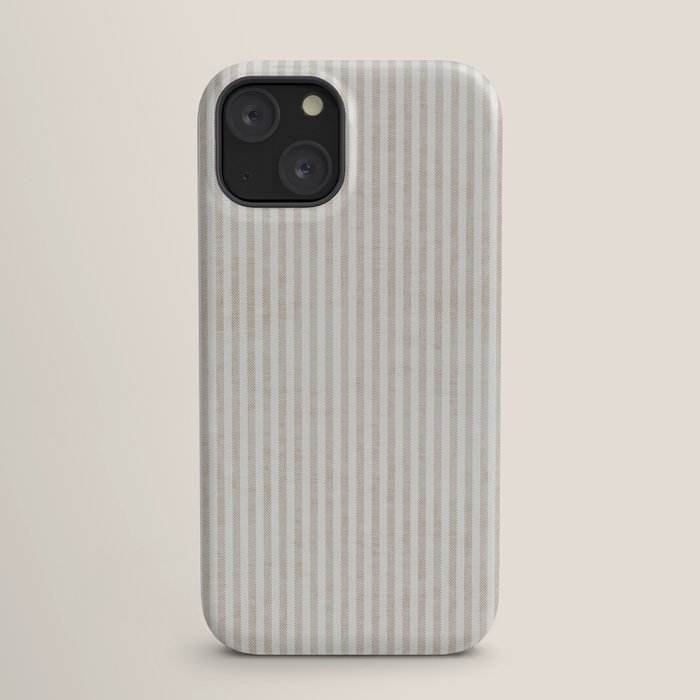 AEGEAN WIDE TICKING STRIPE JUTE iPhone Case