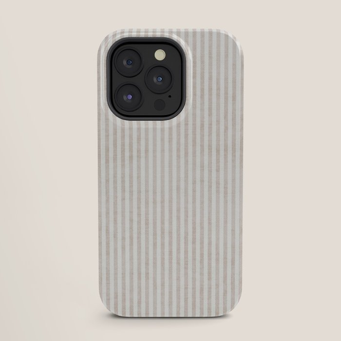 AEGEAN WIDE TICKING STRIPE JUTE iPhone Case