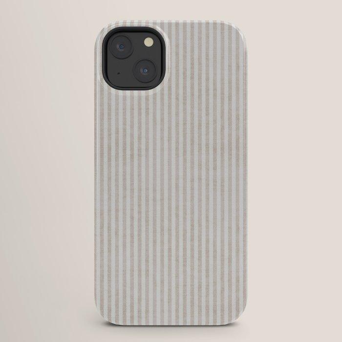 AEGEAN WIDE TICKING STRIPE JUTE iPhone Case
