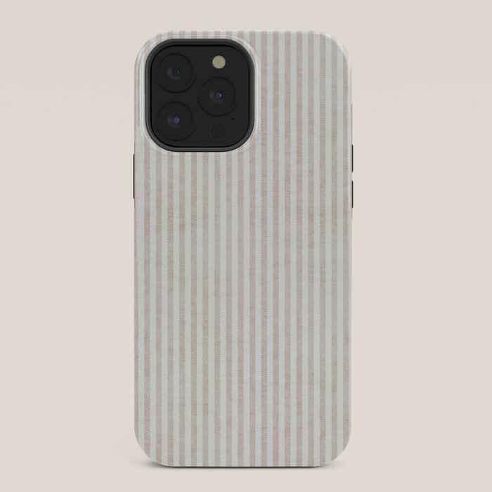 AEGEAN WIDE TICKING STRIPE JUTE iPhone Case