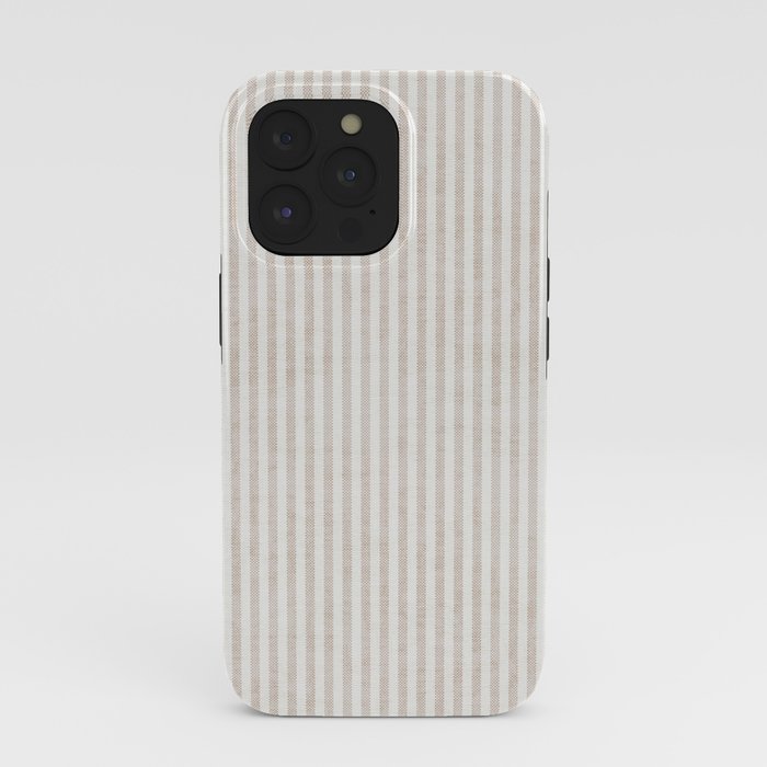 AEGEAN WIDE TICKING STRIPE JUTE iPhone Case