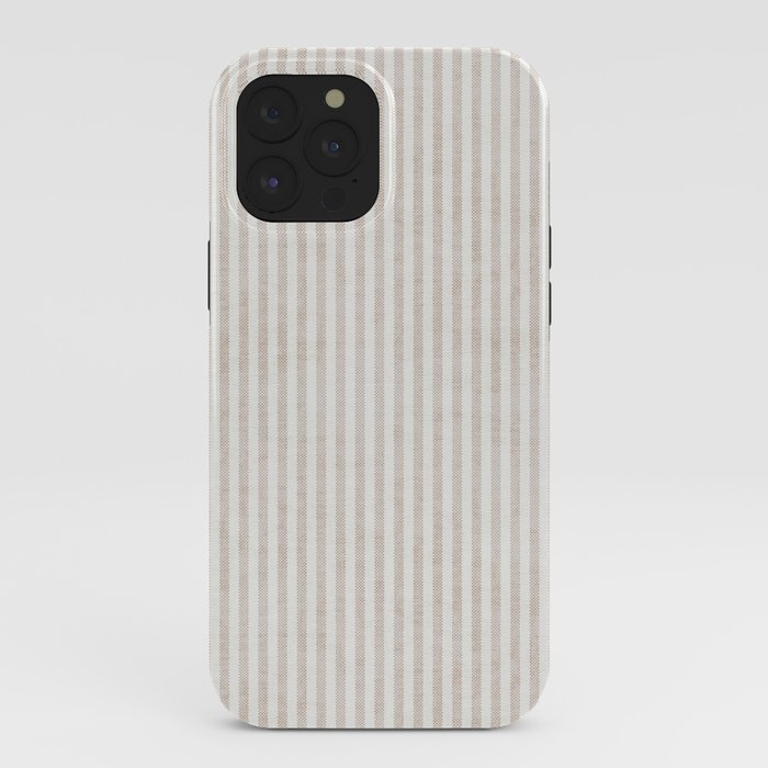 AEGEAN WIDE TICKING STRIPE JUTE iPhone Case