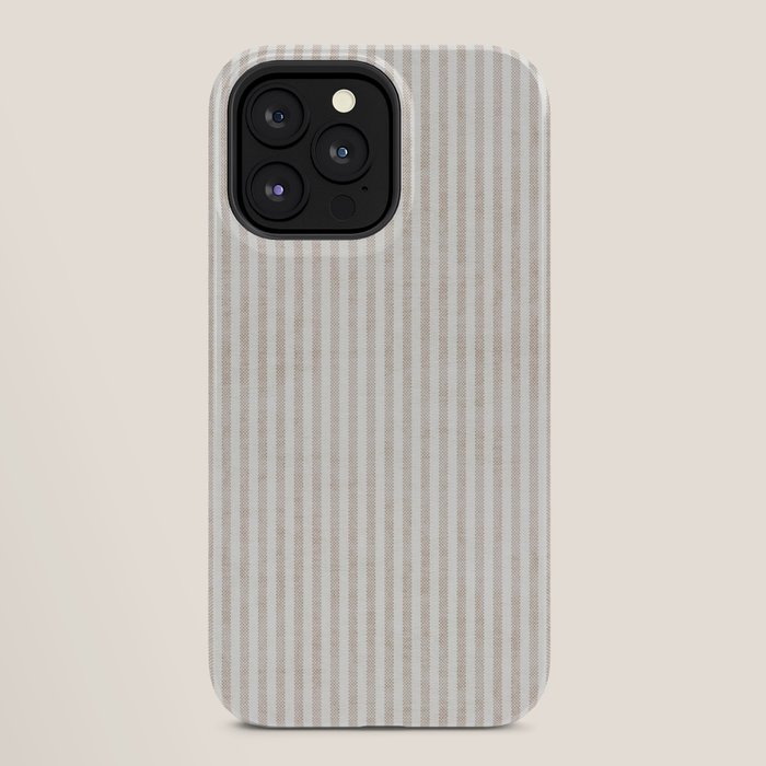 AEGEAN WIDE TICKING STRIPE JUTE iPhone Case