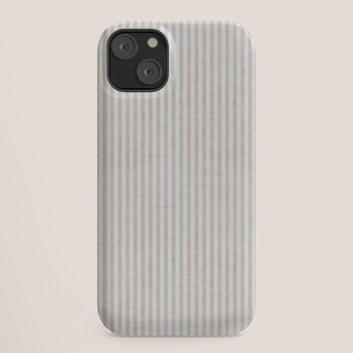 AEGEAN WIDE TICKING STRIPE JUTE iPhone Case