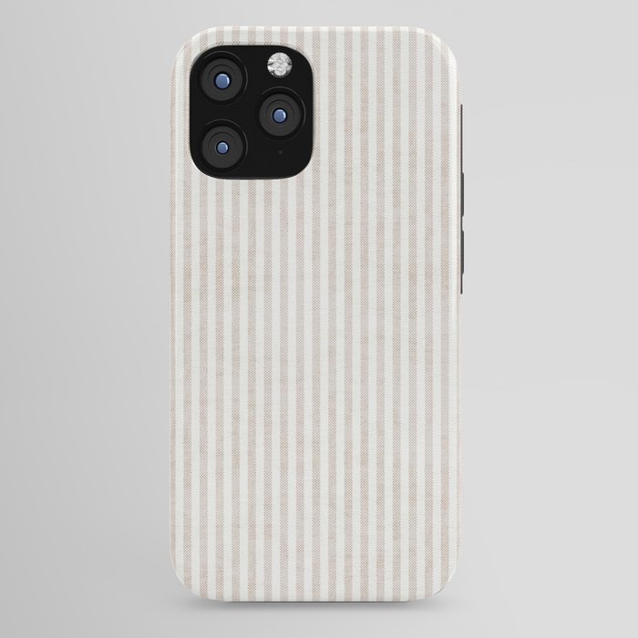 AEGEAN WIDE TICKING STRIPE JUTE iPhone Case