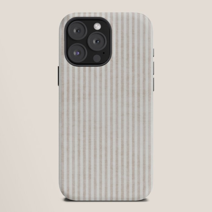 AEGEAN WIDE TICKING STRIPE JUTE iPhone Case
