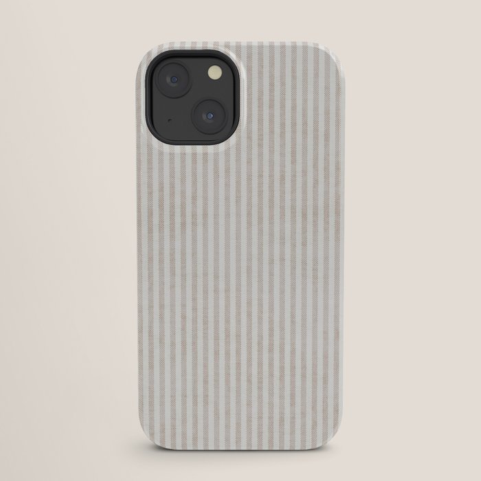 AEGEAN WIDE TICKING STRIPE JUTE iPhone Case