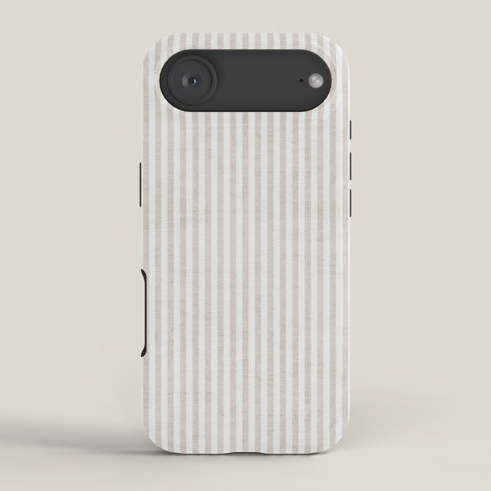 AEGEAN WIDE TICKING STRIPE JUTE iPhone Case