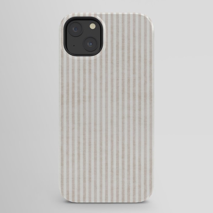 AEGEAN WIDE TICKING STRIPE JUTE iPhone Case