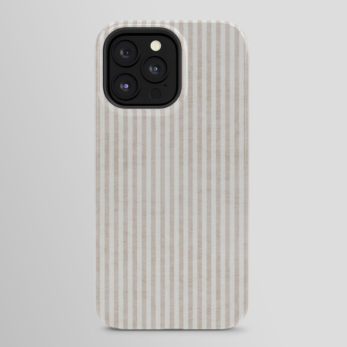 AEGEAN WIDE TICKING STRIPE JUTE iPhone Case