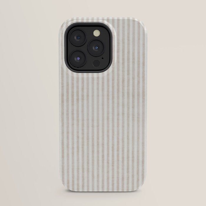 AEGEAN WIDE TICKING STRIPE JUTE iPhone Case