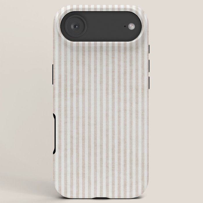 AEGEAN WIDE TICKING STRIPE JUTE iPhone Case
