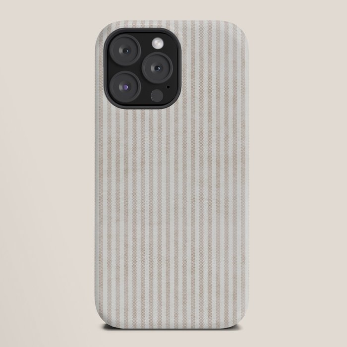 AEGEAN WIDE TICKING STRIPE JUTE iPhone Case