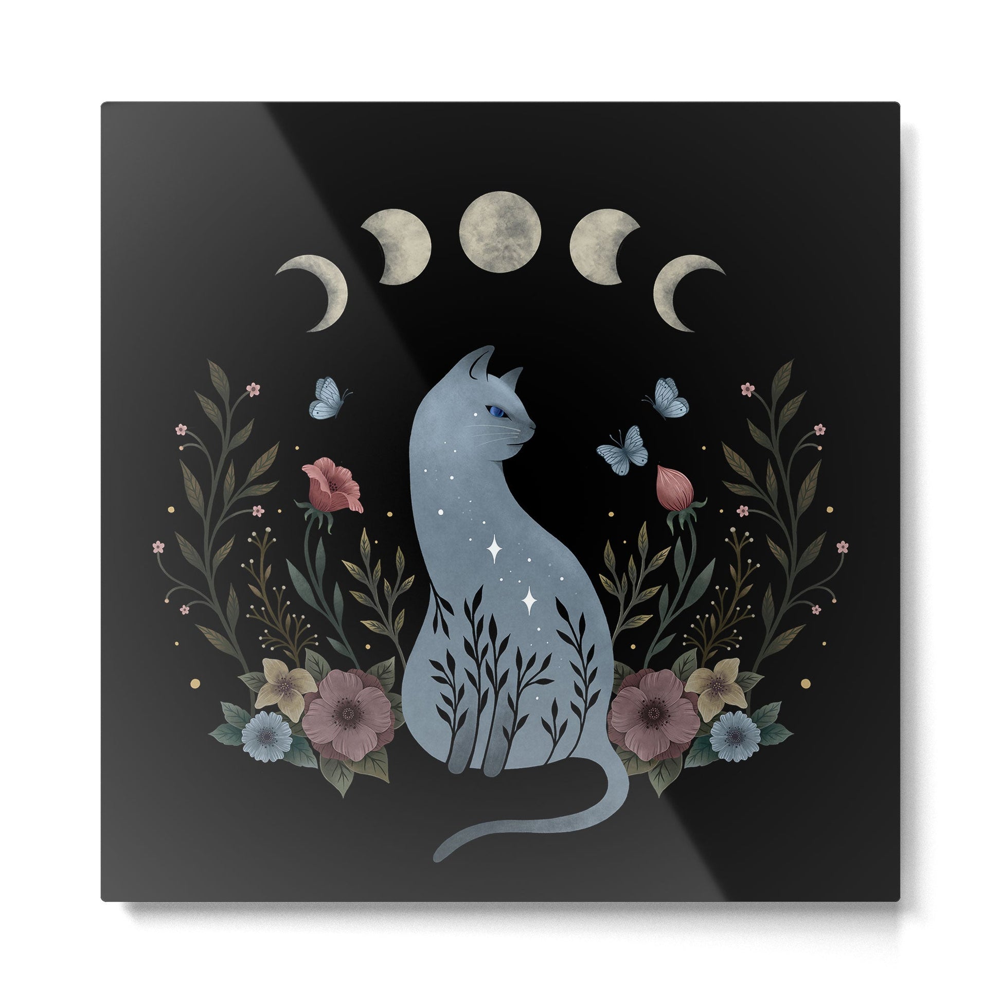 Cat on the Hill Metal Print