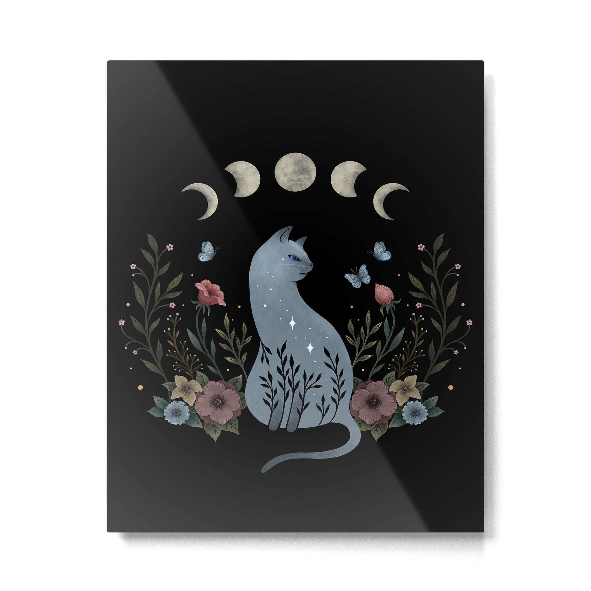 Cat on the Hill Metal Print