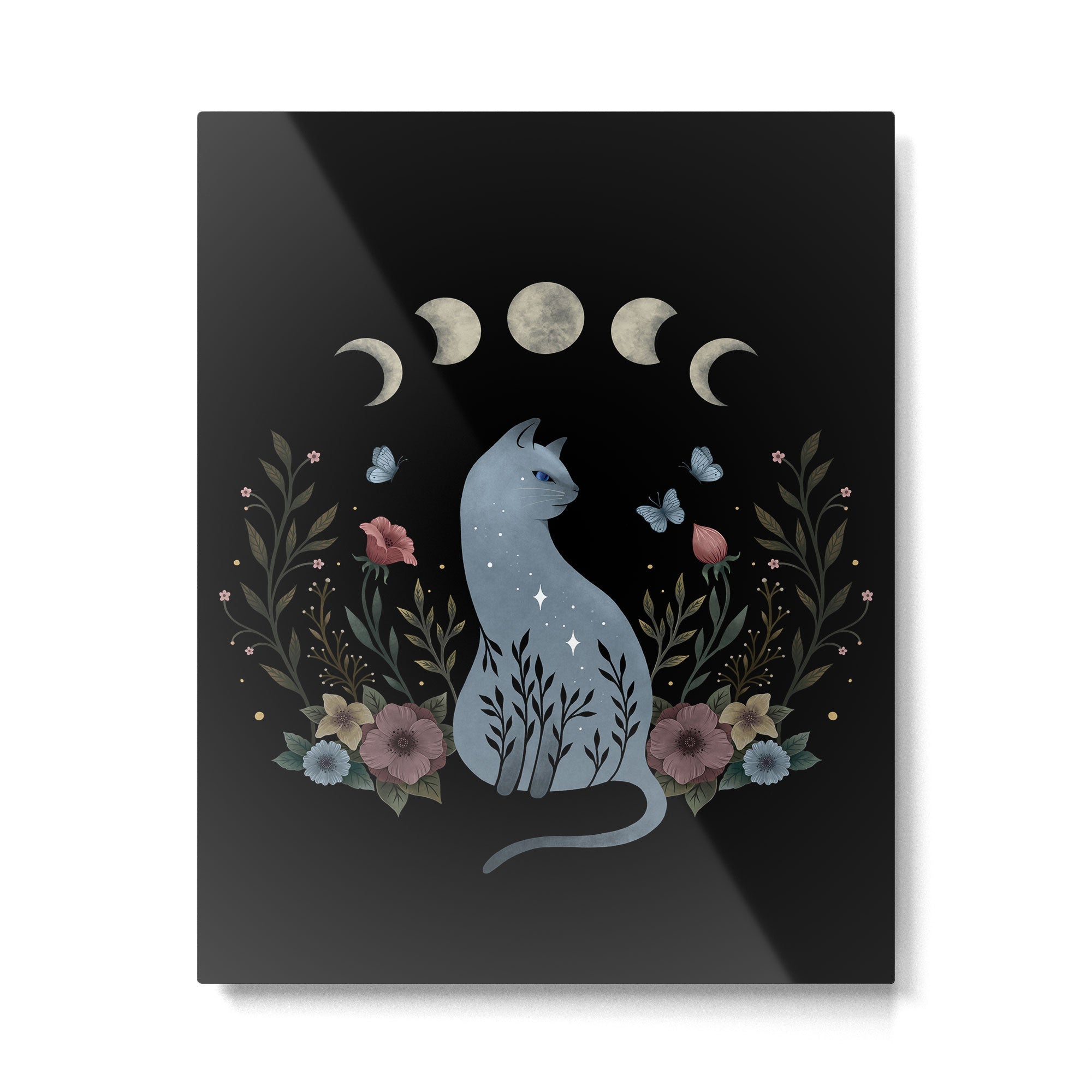 Cat on the Hill Metal Print