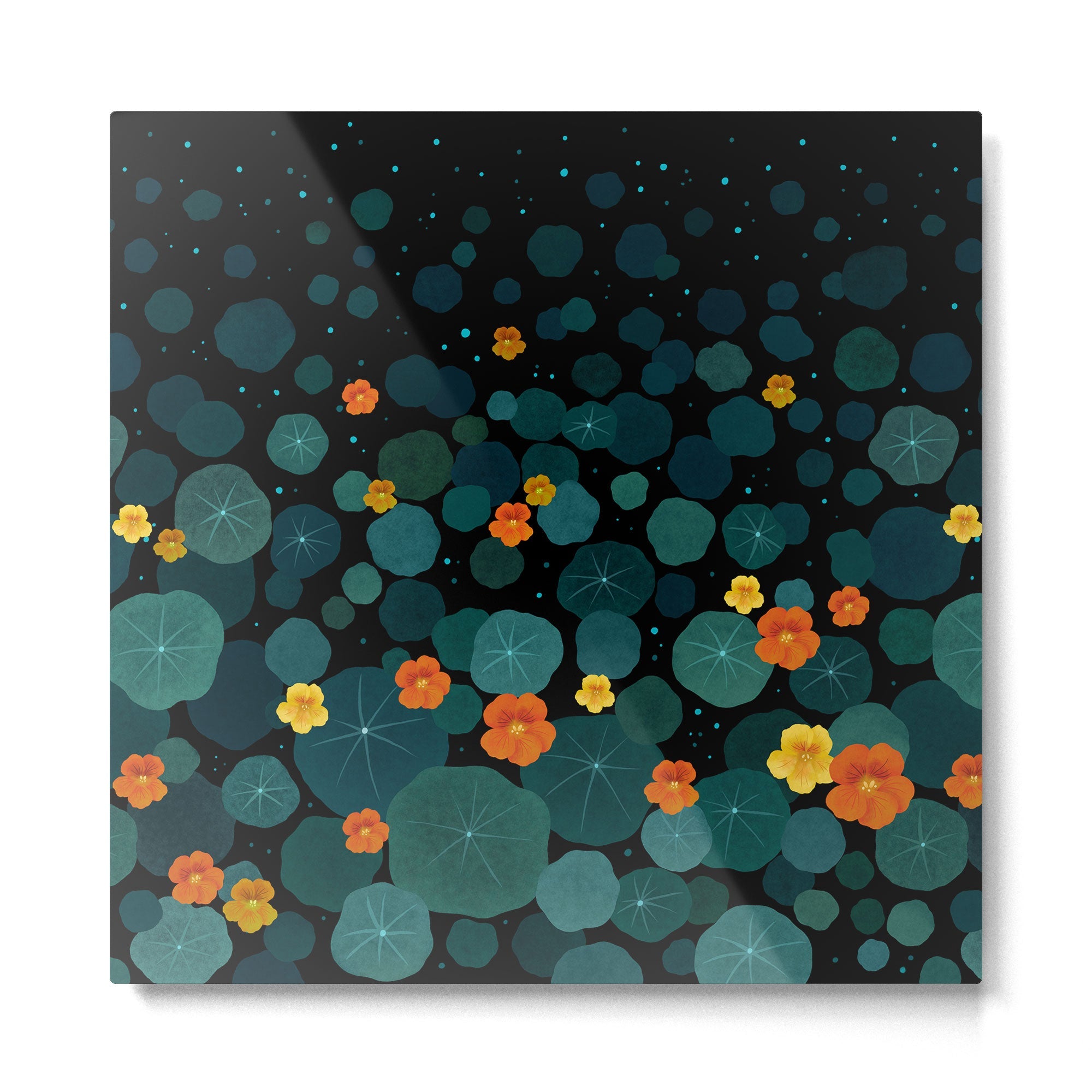 Nasturtium Garden Metal Print