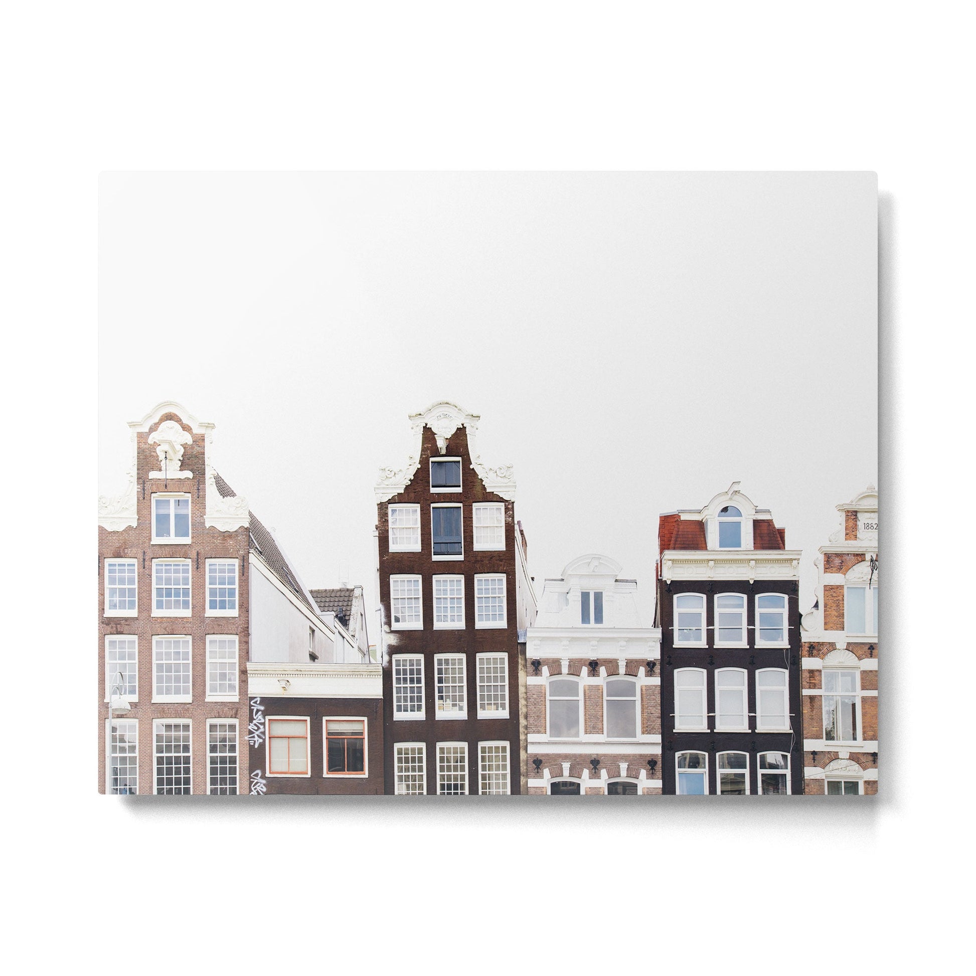 Crooked Amsterdam Houses | Architecture Art Print | Travel Photography Metal Print